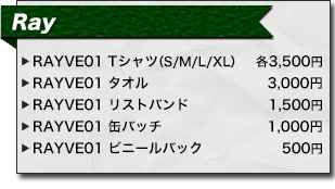 アニサマ2013　Ray アーティストグッズ