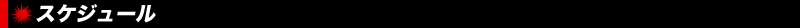 スケジュール スケジュール